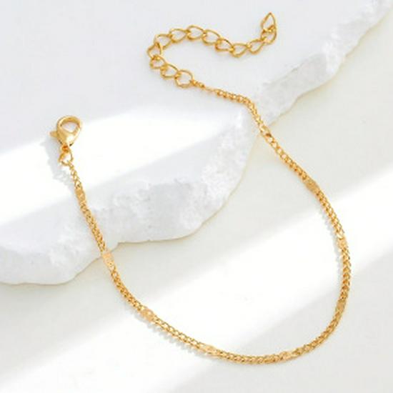 European and American Hot-Selling Double-Layer Heart Anklet - Minimalist Beach Jewelry for Women