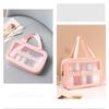 New Transparent Makeup Pack 6 Pcs Set PVC Wash Storage Bags Bath Swimming Beach Bag PU Matte Skincare Sorting Bag