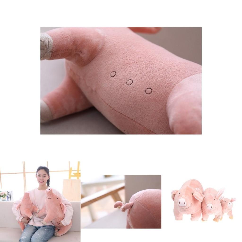 Cute Pink Pig Plush Toy Soft Animal Sleeping Pillow 25/40/60cm Comfortable Size