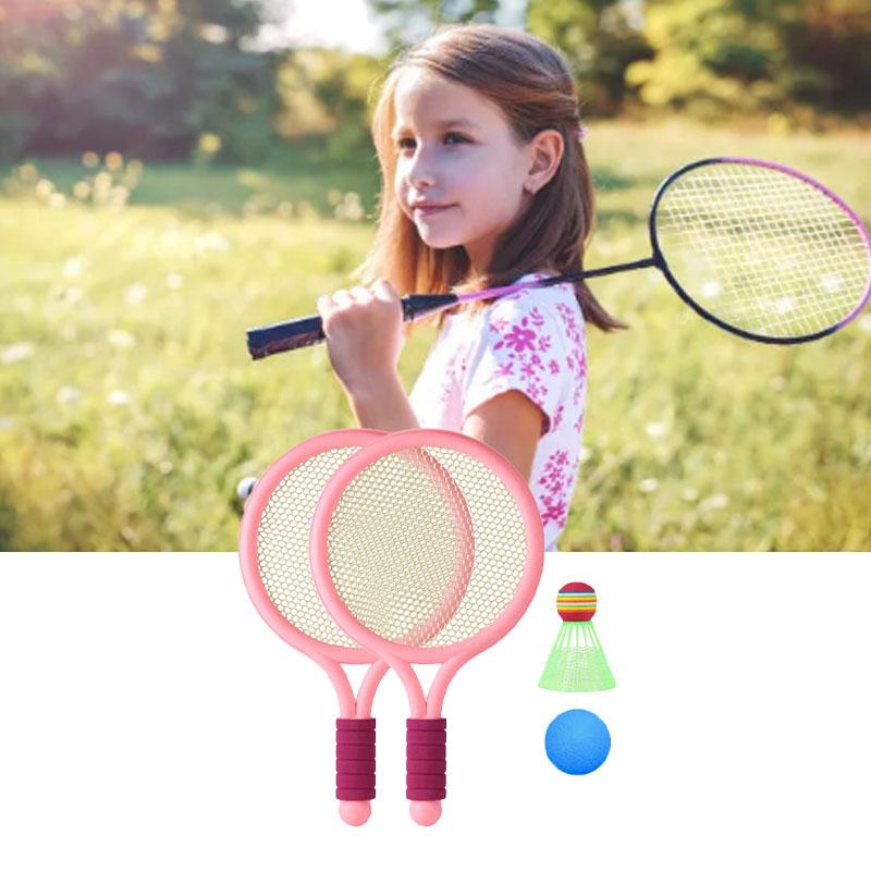 Children Badminton Racket Set Improve Coordination Tennis Rackets for Outdoor Backyard Games