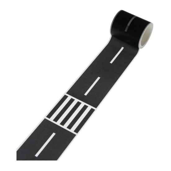 Roadway Tape Black Road Track Car Track Tape Dollhouse Miniature Decor Residue-Free Adhesive Sticker