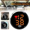 Car Electronic Clock Adhesive Digital Clock for Car Dashboard Air Vent, Small LED Time Display for Automotive Truck Bike A5D3