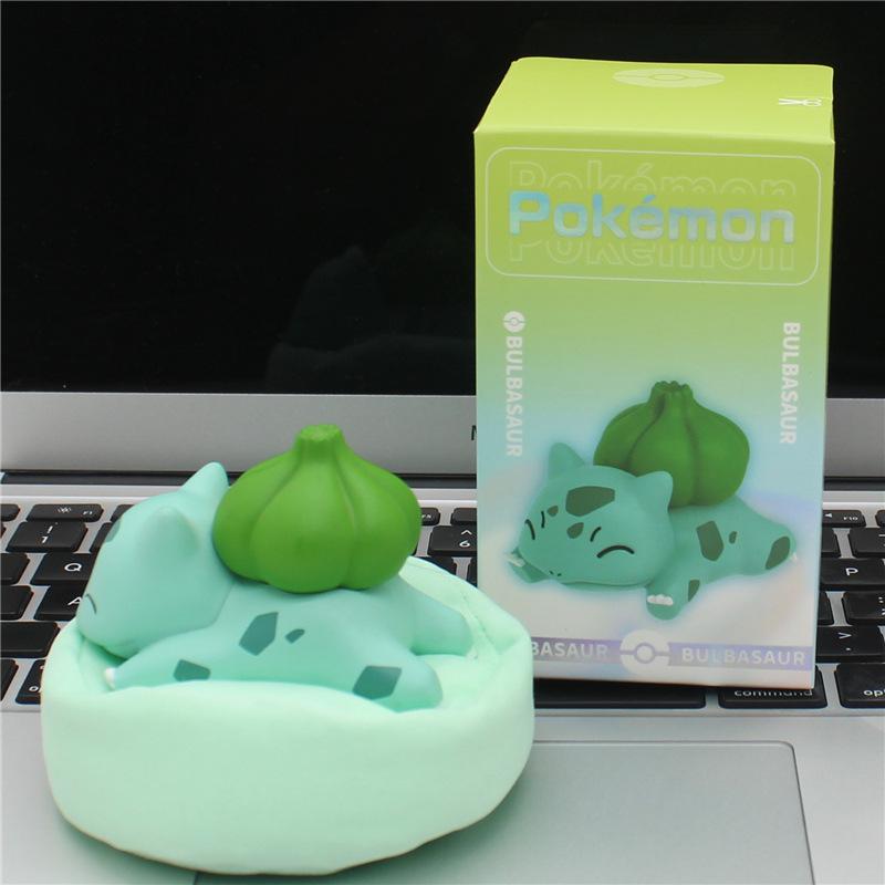 Original Cute Pokemon Model Toy Pikachu Charmander Bulbasaur Eevee Snorlax Action Figure Desktop Ornament