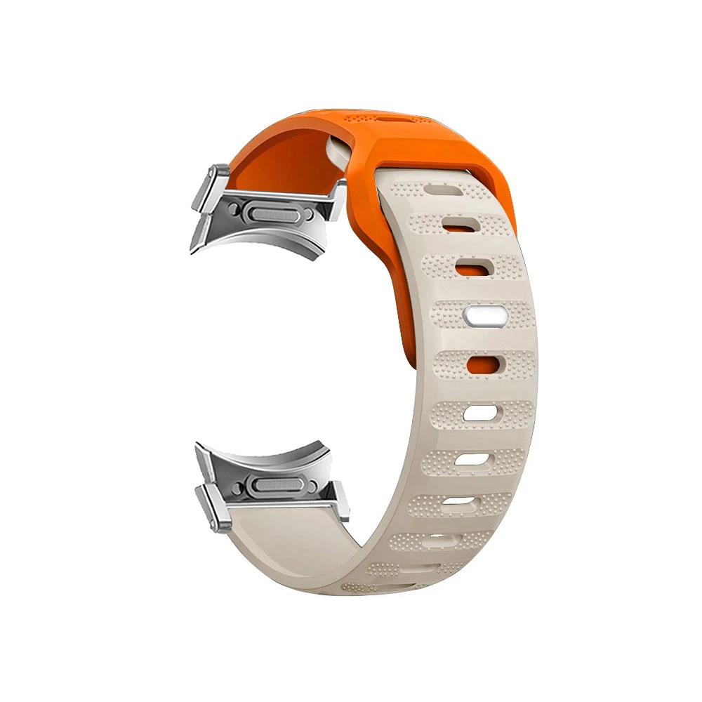 Classic Silicone Strap for Samsung Galaxy Watch 6/5/4 40mm 44mm 5Pro 45mm No Gaps Sport Band Galaxy Watch 6/4 Classic 43 47mm 42 46mm