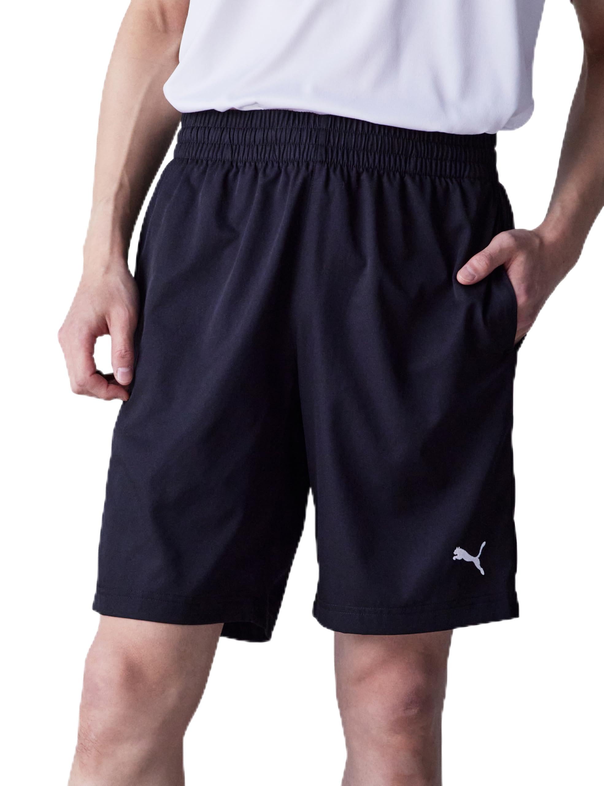 Puma Logo Poly Woven 9 68754601_ESS Shorts_Puma Black_L