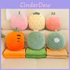 Fruit Plush Pillow With Warmth Blanket For Summer Relaxation And Office Comfort