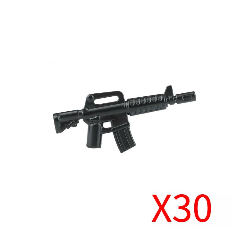 Military Soldiers Figures Weapons Building Blocks Accessories Two-color Guns Assault Sniper Rifles M16 M4 Model Bricks Toy Gift