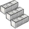 Kachar Clothing Storage Underwear Small Item Drawer with 11 Set of Breathable Box, Socks, Storage, Mesh, Dividers, Pockets, 3,