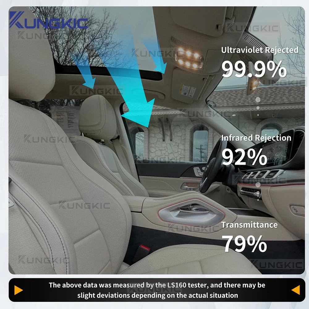 Car Window Sunroof Sticker Roof Film For Mercedes Benz GLE 2020 2021 2022 2023-2025 Ice Armor Sunshade Film Decal Modification