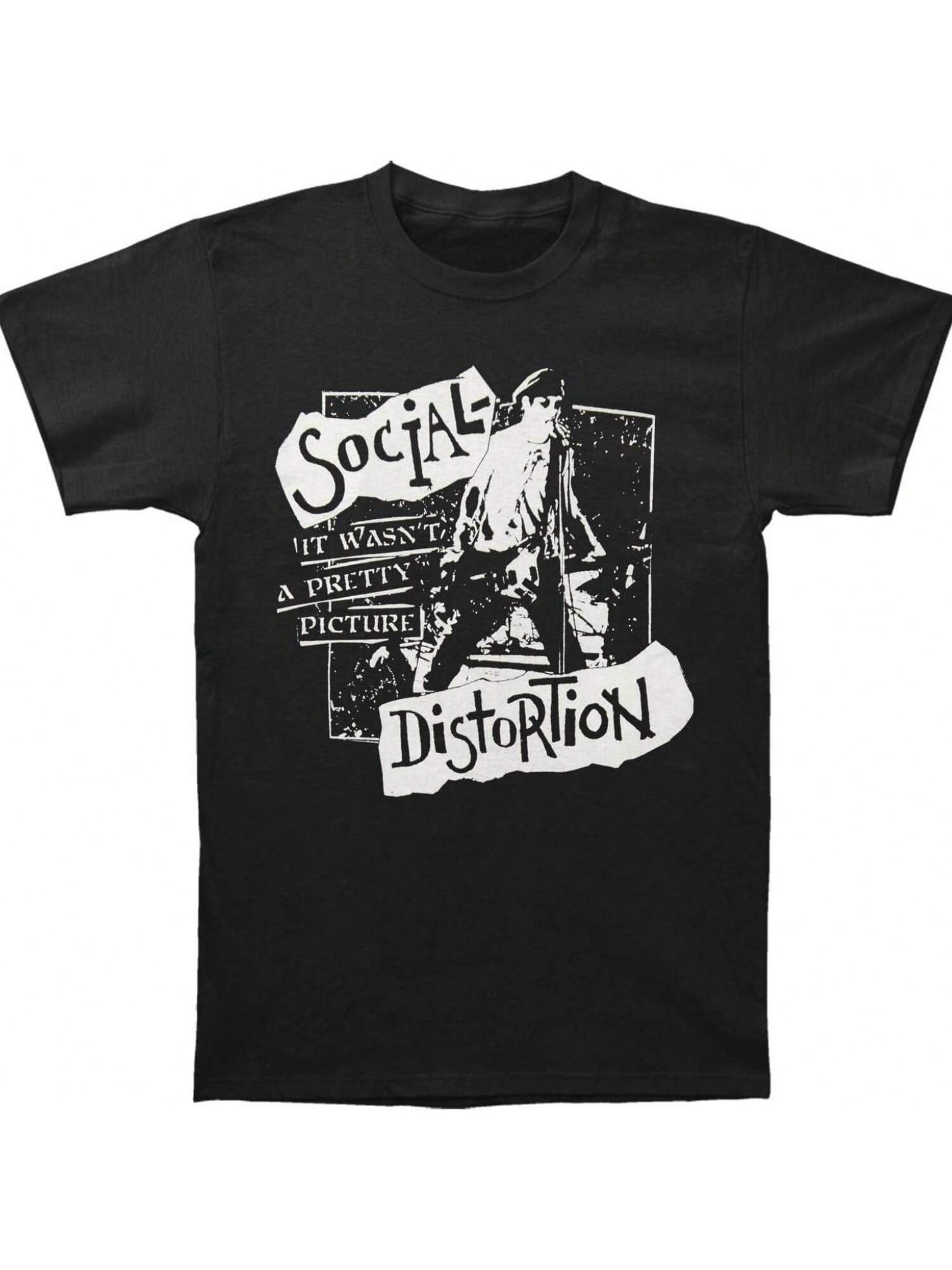Social Distortion Men s Pretty Picture Tee T-Shirt Black S разноцветный