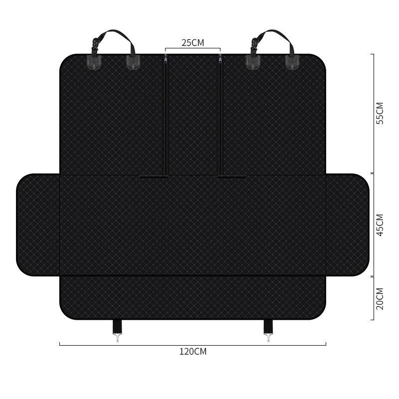 Waterproof Scratch Resistant Dog Car Seat Cover Hammock Protector for Pet Travel Rear Seat Bench Auto Accessories Pet Supplies