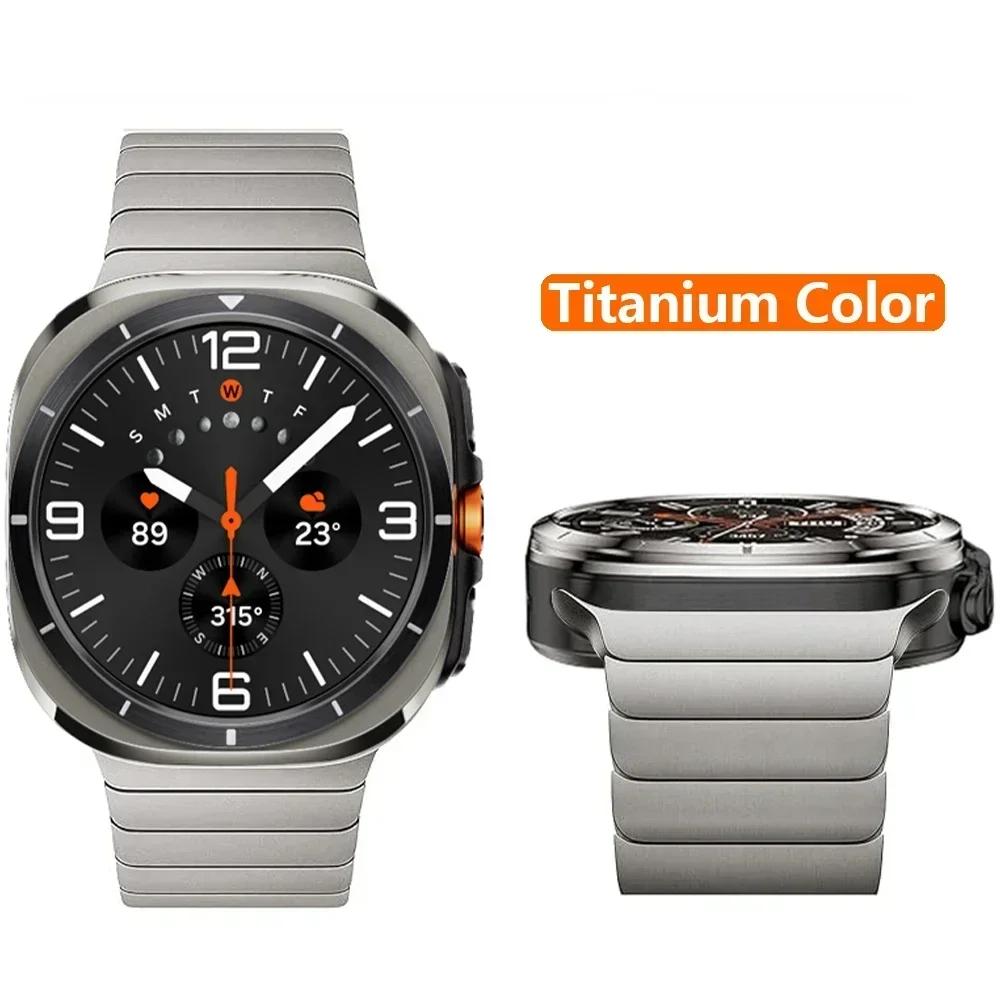 Luxury Titanium Band Magnetic Strap for Samsung Galaxy Watch 8 8 Classic Link Bracelet for SAMSUNG GALAXY Ultra 47mm 2025 Correa