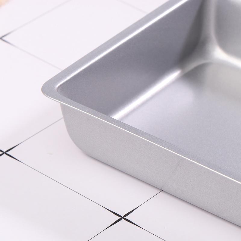 4Inch Mini Square Carbon Steel Baking Tray Pizza Cake Mold Non-Stick Bakeware Air Fryer Oven Tart Pan Kitchen Cooking Tool