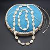Natural Conch Shell Necklace 45cm White Beads Bracelet 19cm for DIY Women Exquisite Jewelry Elegant Party Accessories Gifts