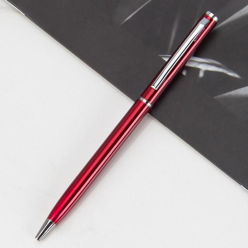 7PCS Flat Head Small Coats Xihua Pen Multi-color Metal Aluminum Rod Ballpoint Pen Office Hotel Gift Pen