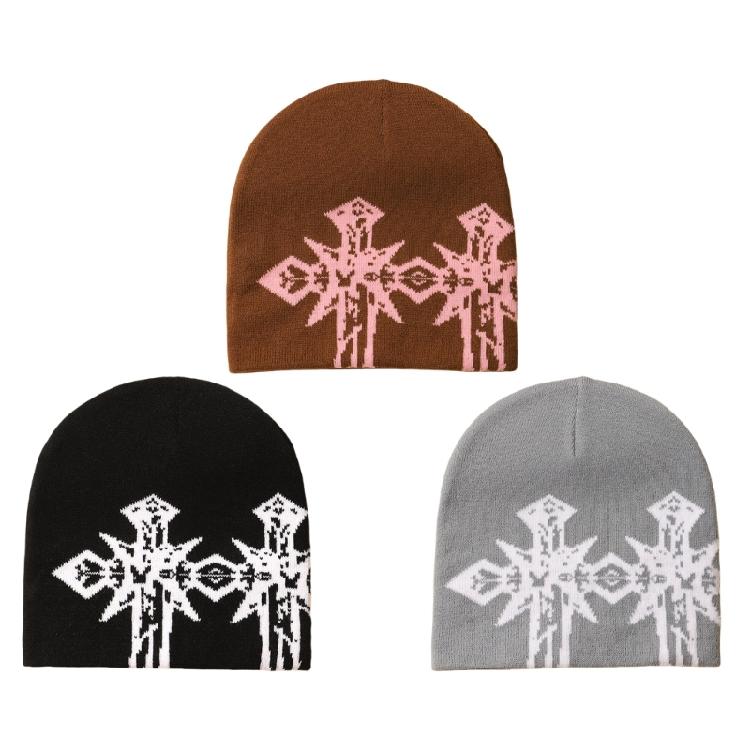 Knit Hat Beanies Pullover Warm Skull Caps Knitted Hat Party Club Accessories