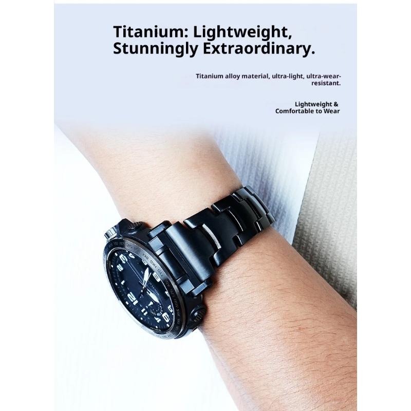Pro Casio Prorek prw-6600 prg-650 Titanový kovový řemínek k hodinkám PRW-30/50/60/70YT prw-6900/6800 Náramek Titanová slitina Řetěz k hodinkám