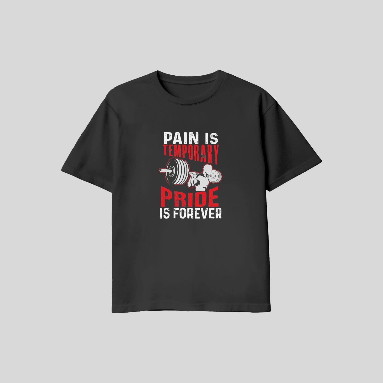 Unisex Adult Casual Graphic Pain Pride Motivation Gym Weightlifter ... XXXL