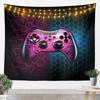 Blue Pink Wolf Tapestries Universe Galaxy Tapestry Cartoon Animal Wall Hanging Art Bedroom Aesthetic Funny Tapestries For Men