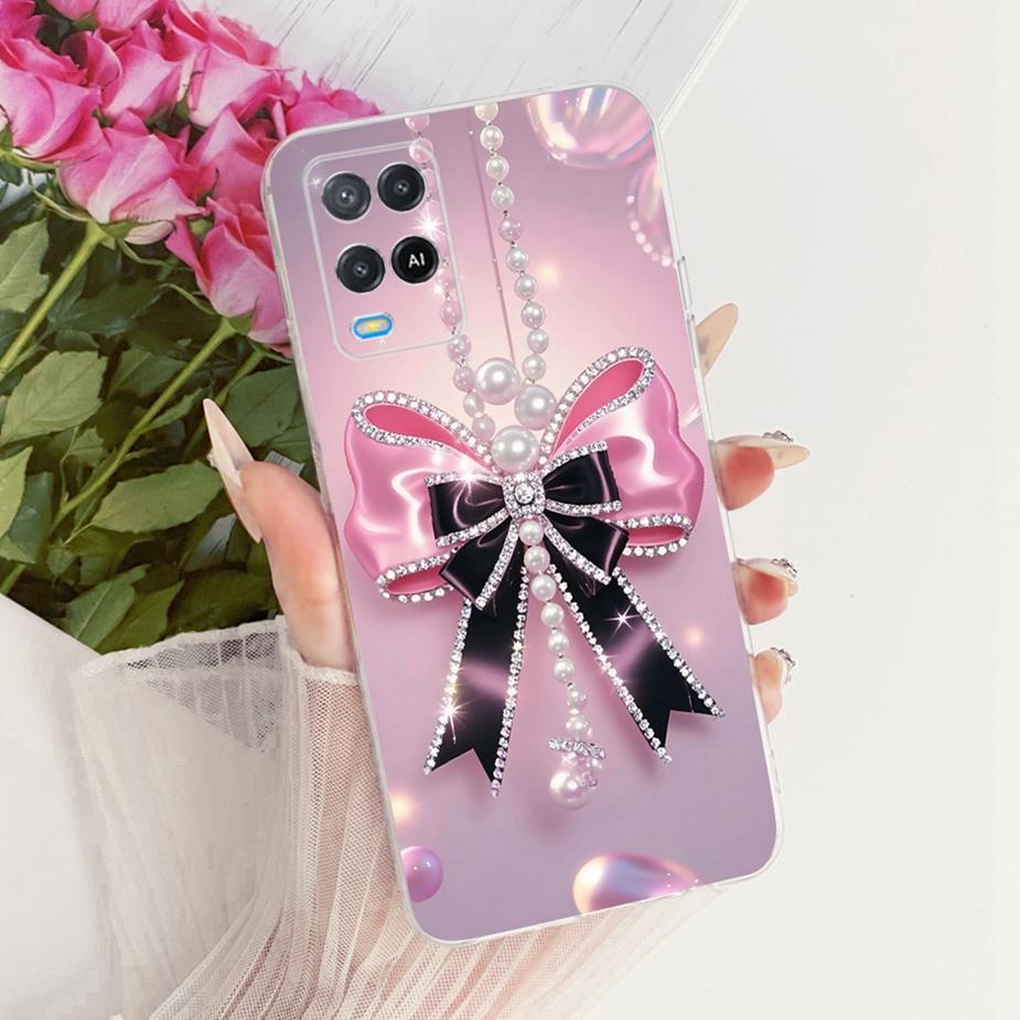 For Oppo A54 4G Case CPH2239 Luxury Butterfly Painted Cover Soft Silicone Phone Case For Oppo A54 5G A 54 s OppoA54s Fundas Bags