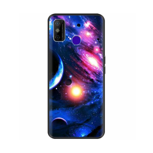 Pentru Tecno Spark 6 Go Husă pentru telefon Husa din silicon moale de desene animate pentru Tecno Spark 6 Go Spark6 Go Negru Tpu Bara de protecție drăguță de desene animate