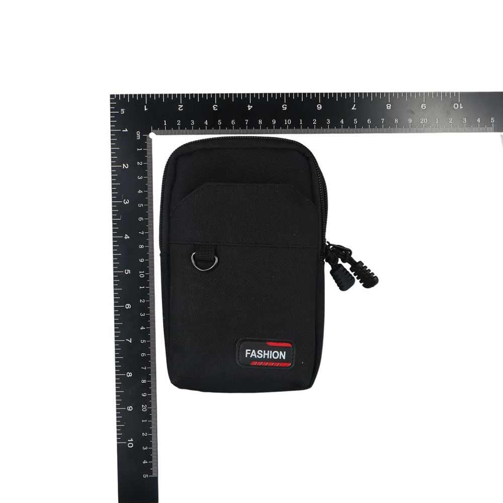 Single/Double Layer Nylon Colth Belt Waist Bag Men Phone Pouch Waist Fanny Pack Mobile Phone Bags