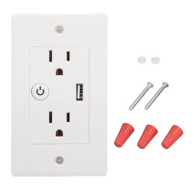 Intelligente Wandsteckdose USB Sprachsteuerung Multifunktionale WiFi-Wandsteckdose für Zuhause Büro AC