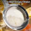 Reusable Stainless Steel Oil Skimmer Comfortable Handle Kitchen Strainer  Kitchen Utensils