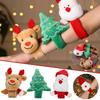 Christmas Decoration Santa Claus Deer Christmas Tree Cartoon Bracelet Hand Button Children's Gift Toy New Year Xmas Ornaments