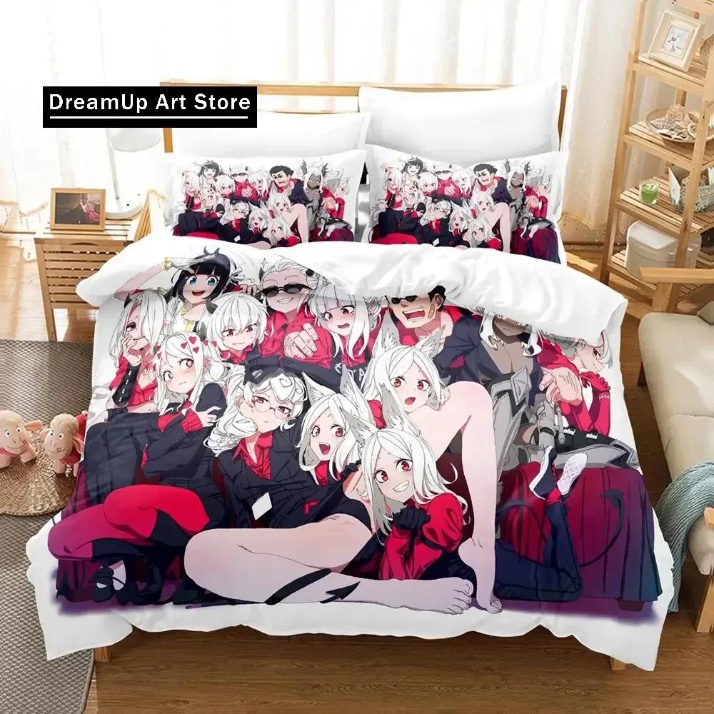 Helltaker Bedding Set Single Twin Full Queen King Size Bed Set Aldult Kid Bedroom Duvetcover Sets Anime parure de lit Bed
