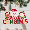 Santa Claus Christmas Door and Tree Hanging Ornaments for Holiday Decor