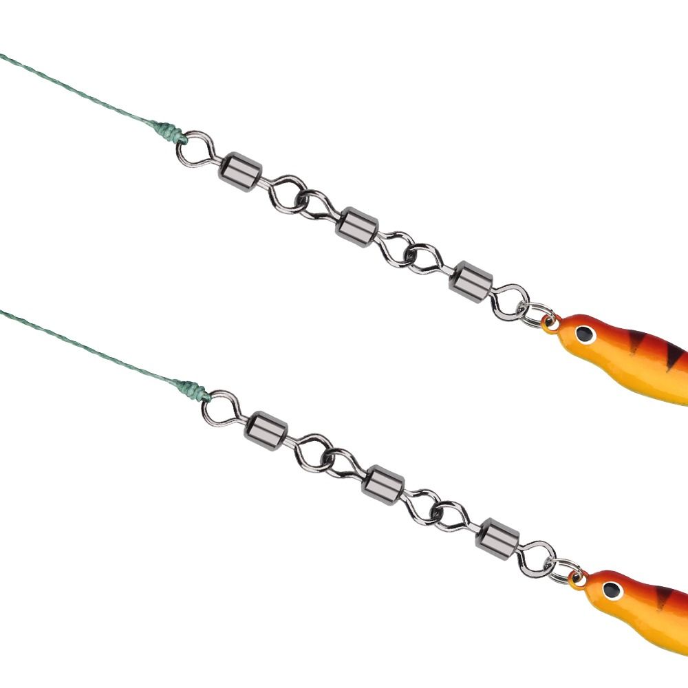 10PCS 8-Shape Swivel Rolling Connector Flexible Rotation Fishing Rolling Swivel Offshore Angling