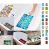 Autocollant de baignoire antidérapant, imperméable, effet 3D, autocollant de salle de bain, PVC amovible, décoratif Mural, 15x15cm, 6 pièces