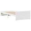 Solid Wood Bed Without Mattress White 90x190 Cm Pine Wood
