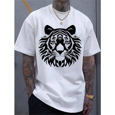 Trendiges Herren-T-Shirt mit Rundhalsausschnitt | Vielseitig, Kurzärmelig, Geeignet für Reisen/Sommer/Strand, Fitness/Laufen/Training