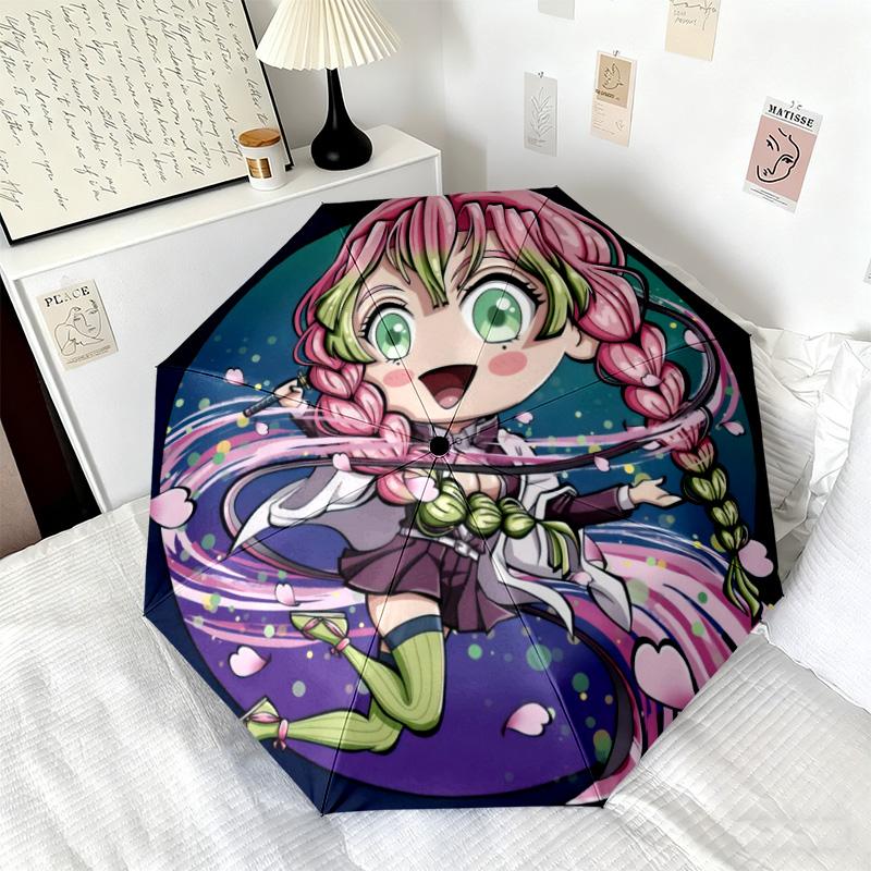 Japanese-style Cartoon Demon Slayer Kamado Tanjiro & Kamado Nezuko Umbrella Including Home Travel and Outdoor Activities Multi Functional Umbrella 2