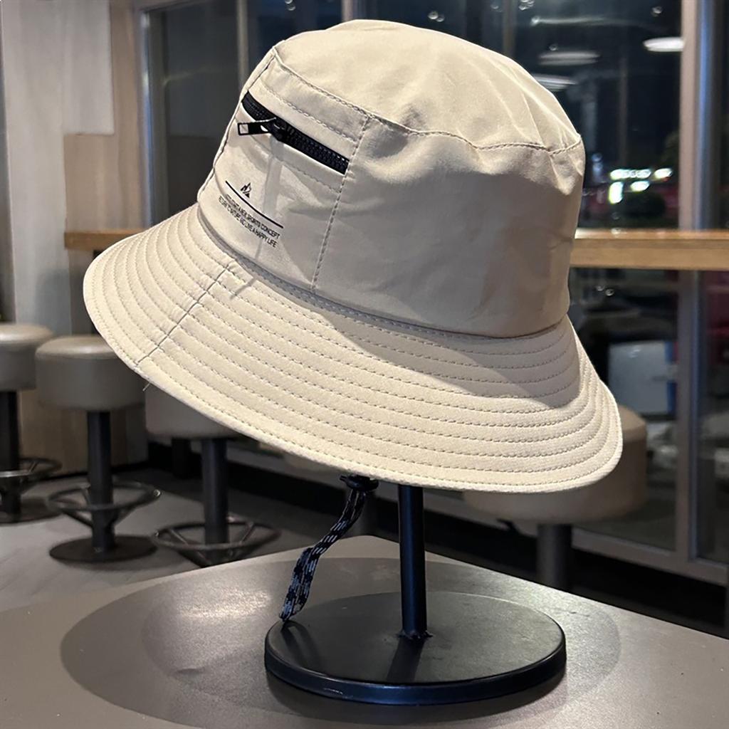 Fashion Solid Color Fisherman Hat for Men Women Summer Quick Drying Wide Brim Sunshade Basin Cap Unisex Hiking Outdoor Hat