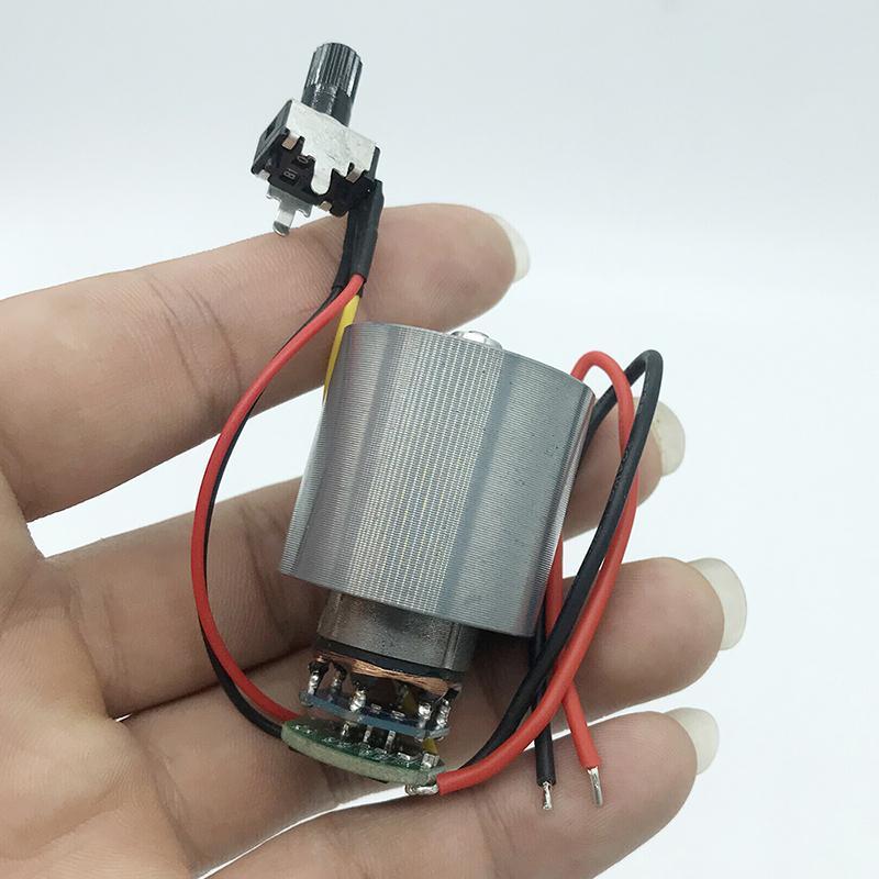 Dc 9/12/24V 5A 3.5A Mini Brushless Motor 100000Rpm High-Speed Cnc Aluminum Alloy Impeller Ducted Fan Stepless Speed Regulation
