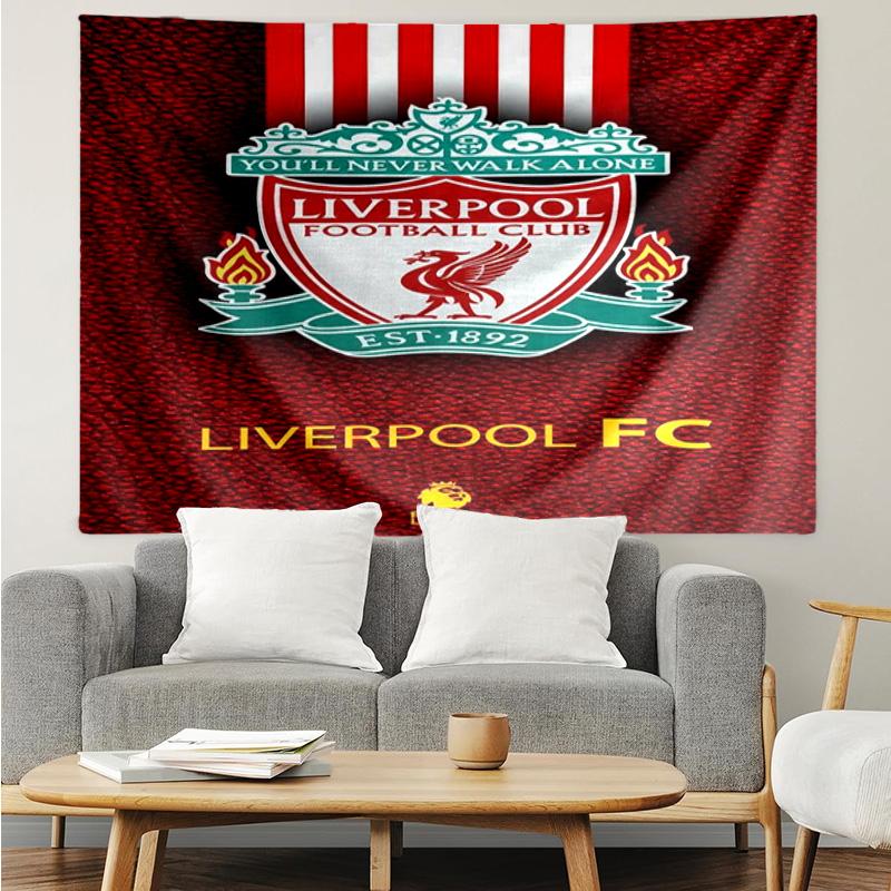 Liverpool Fc Crest Tapestry Hanging for Bedroom,Livingroom, Playroom,Decor Art Room Wall Tapestry Holiday and Birthday Gifts