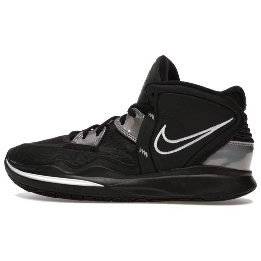 Nike Kyrie 1 Infinity Round Toe Lace-Up Durable Breathable Mid-Top Basketball Shoes Unisex Basketball Shoes Black DC9134-005