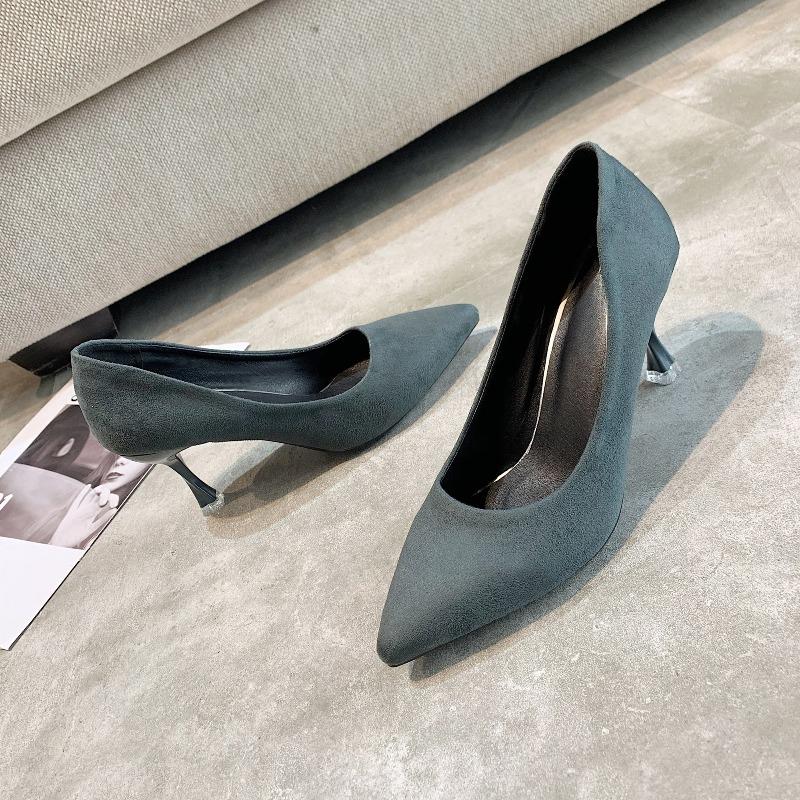 2025 New Women Shoes Pointed Toe Pumps Patent Dress High Heels Boat Shoes Shadow Wedding  for Wedding Women