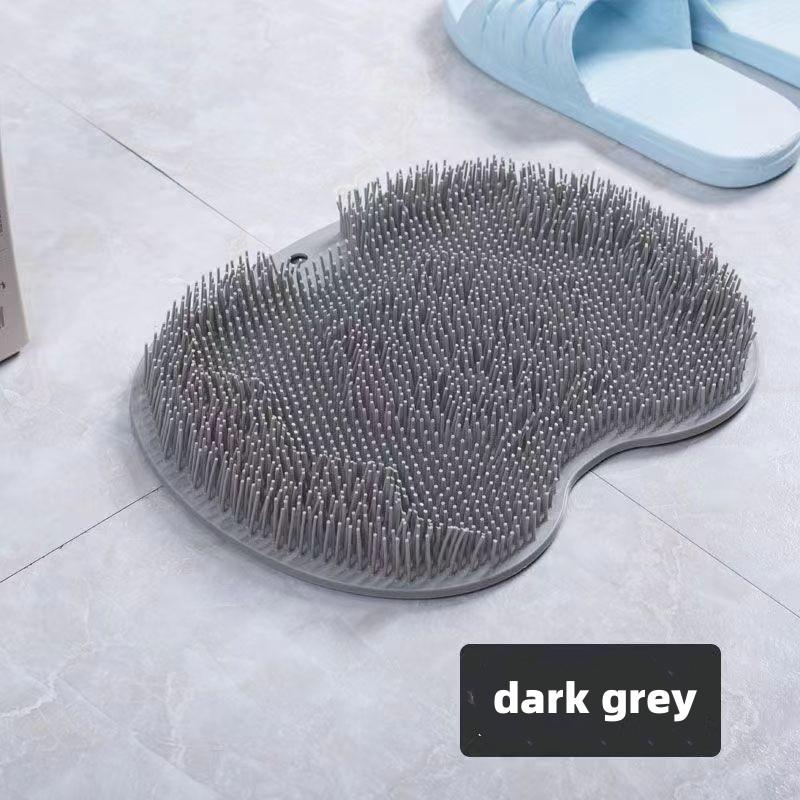 Exfoliating Shower Massage Scraper Bathroom Non-slip Bath Mat Back Massage Brush Silicone Foot Wash Body Cleaning Bathing Tool