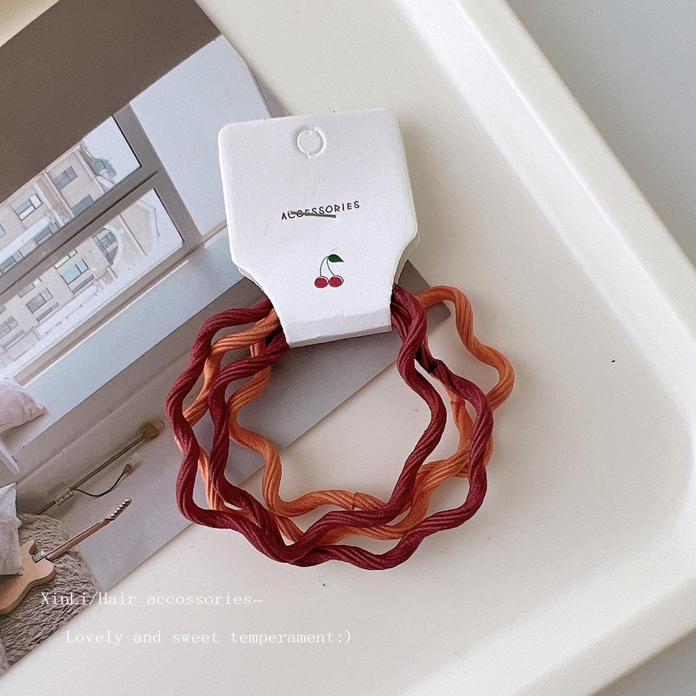 Confezione da 4. Colore Caramella Anello Base per Capelli Elastico per Capelli con Onde che Cambiano Colore Elastico per Capelli da Donna Accessorio per Capelli
