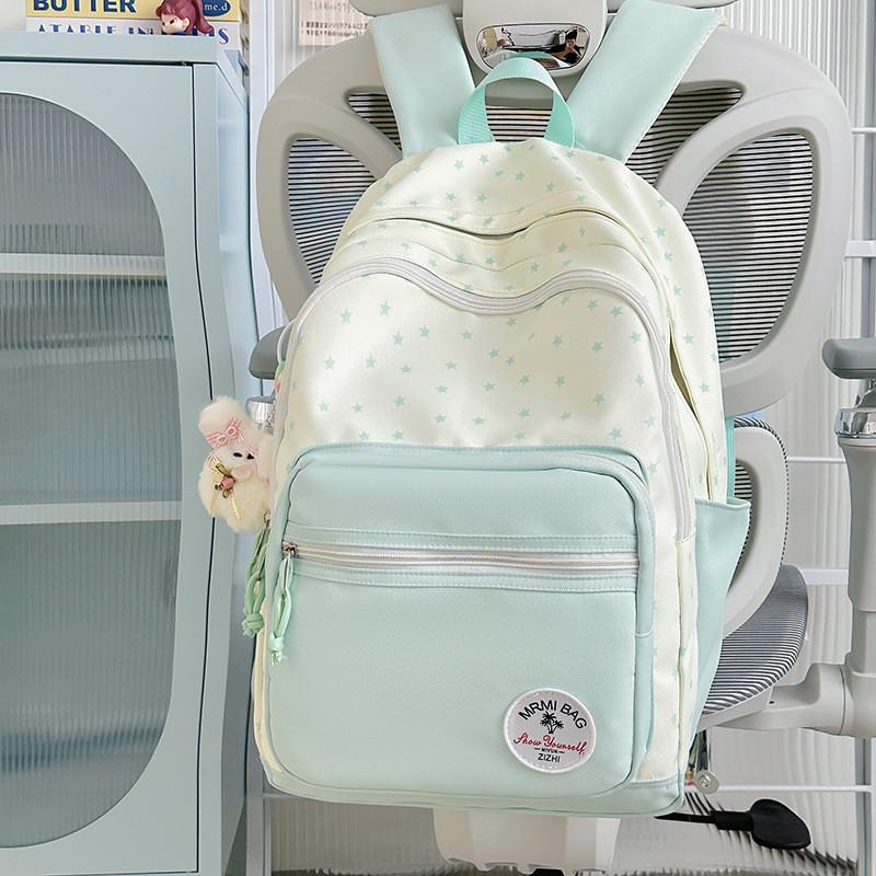 Geometric Pattern Nylon Backpack For School And Travel With Design For Teens And Adults