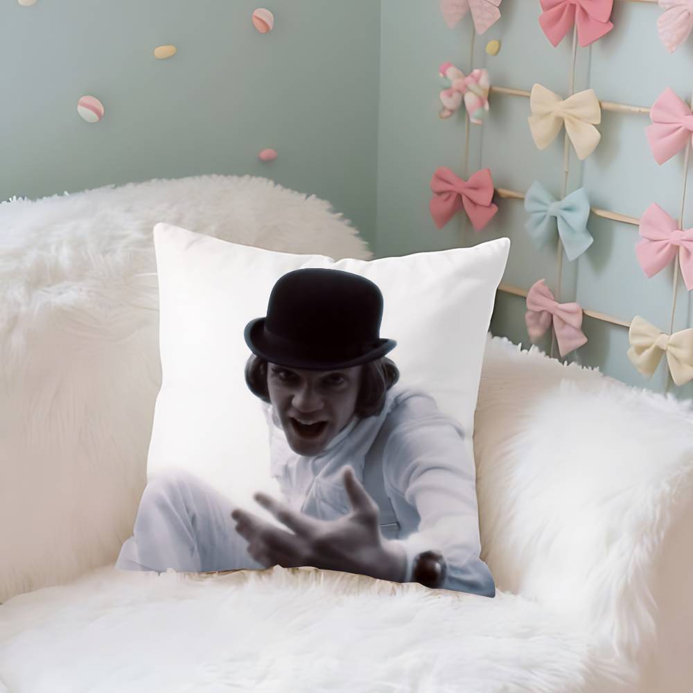 Uhrwerk Orange Kissenbezug Dekokissenbezug Nordischer Vintage-Stil Kissenbezüge Wohnzimmer Sofa Couch Sitz