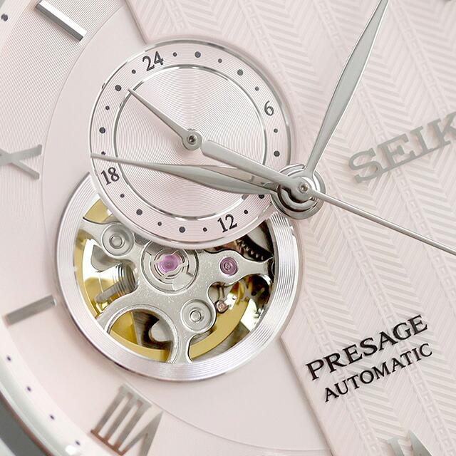 SEIKO Presage Japanese Garden Automatic Open PRESAGE Watch, Men's Heart, SARY261, Pink