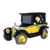 Tirelire - Plastoy - Gaston Lagaffe - Figurine - Taxi Fiat 509 - 15cm