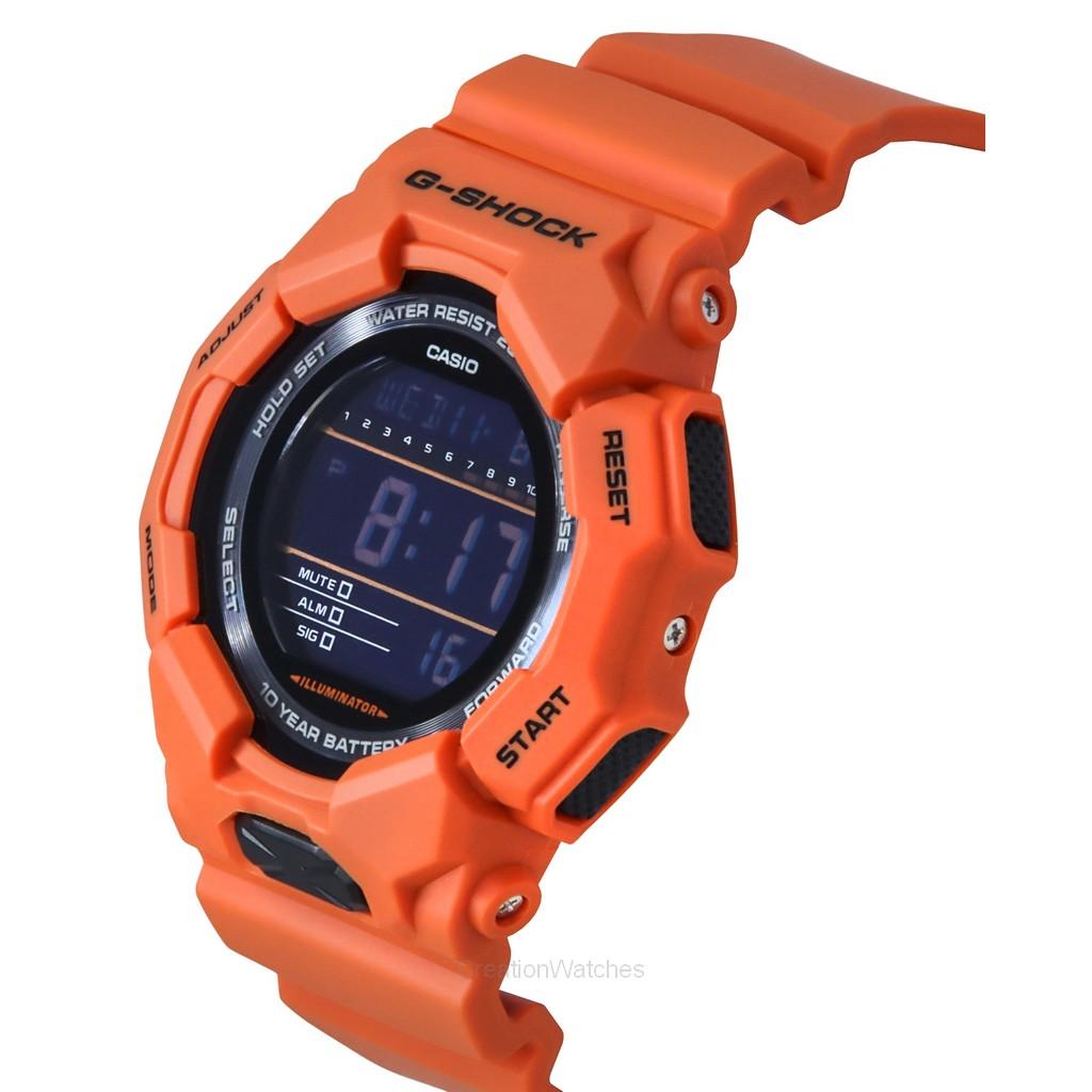 Casio G-Shock Ψηφιακό Βιολογικής Βάσης Πορτοκαλί Ρητίνη Λουράκι Μαύρο Καντράν Χαλαζίας GD-010-4 200Μ Ανδρικό Ρολόι