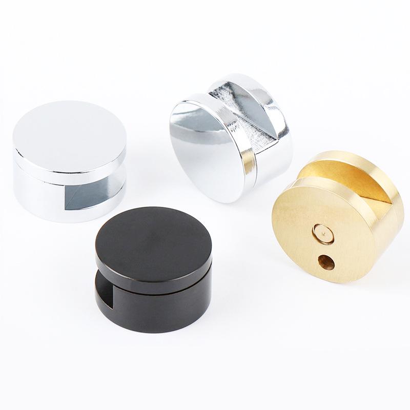 Clip Porta Specchio Cromato in Ferro con Molla per Specchi da Bagno