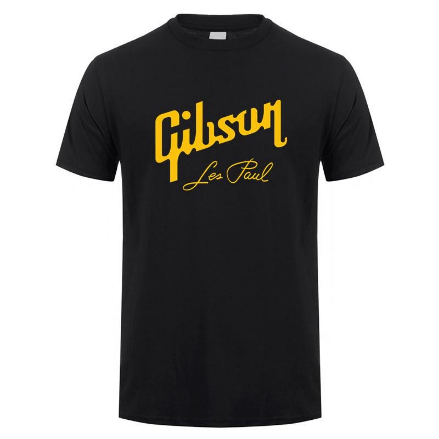 

Летняя мужская футболка Gibson с коротким рукавом, хлопковая футболка Gibson Les Paul, мужские топы, футболка LH-094, велосипедная майка S